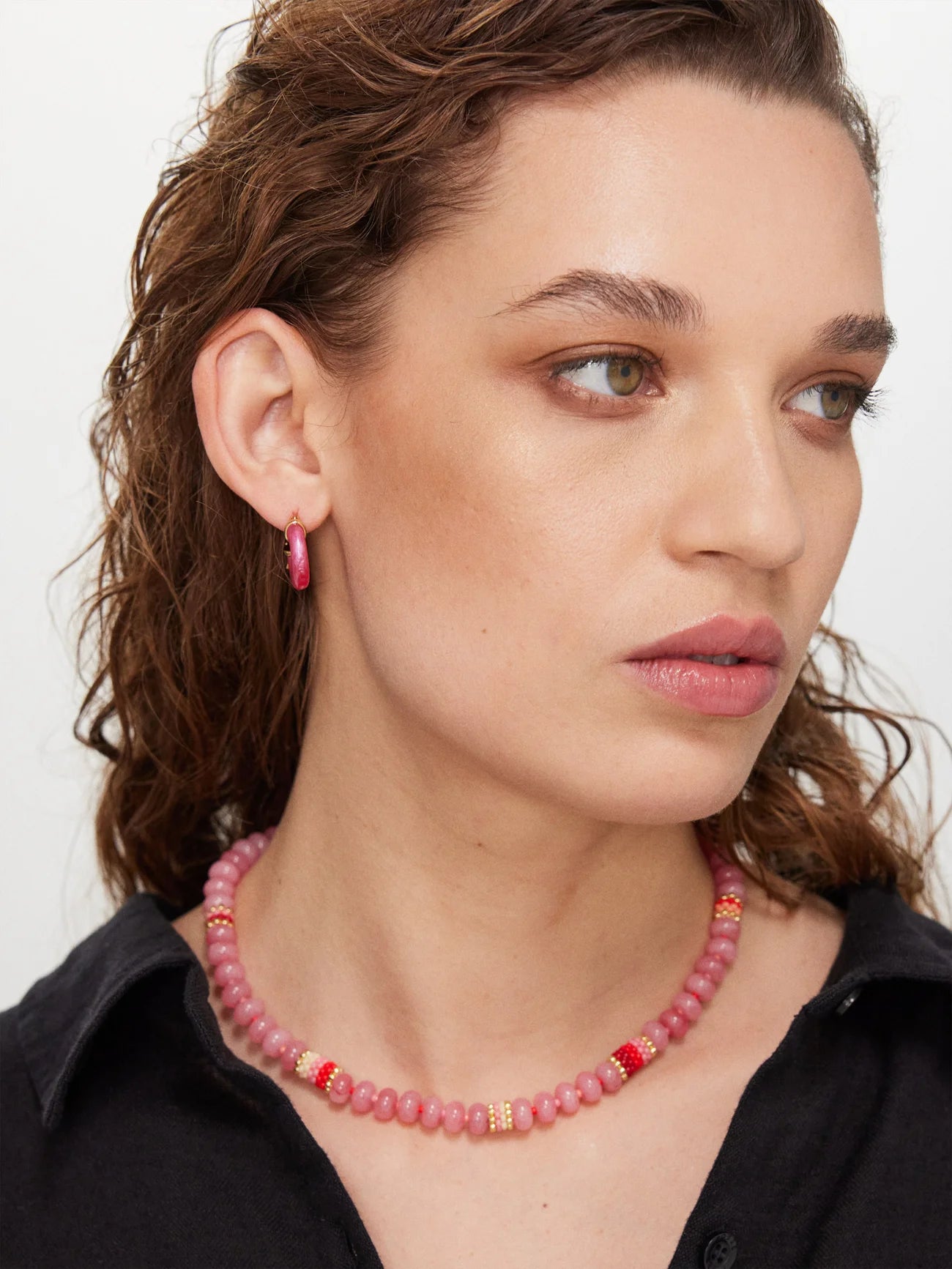 Anni Lu - Petit Swell Hoops Pink Lotus